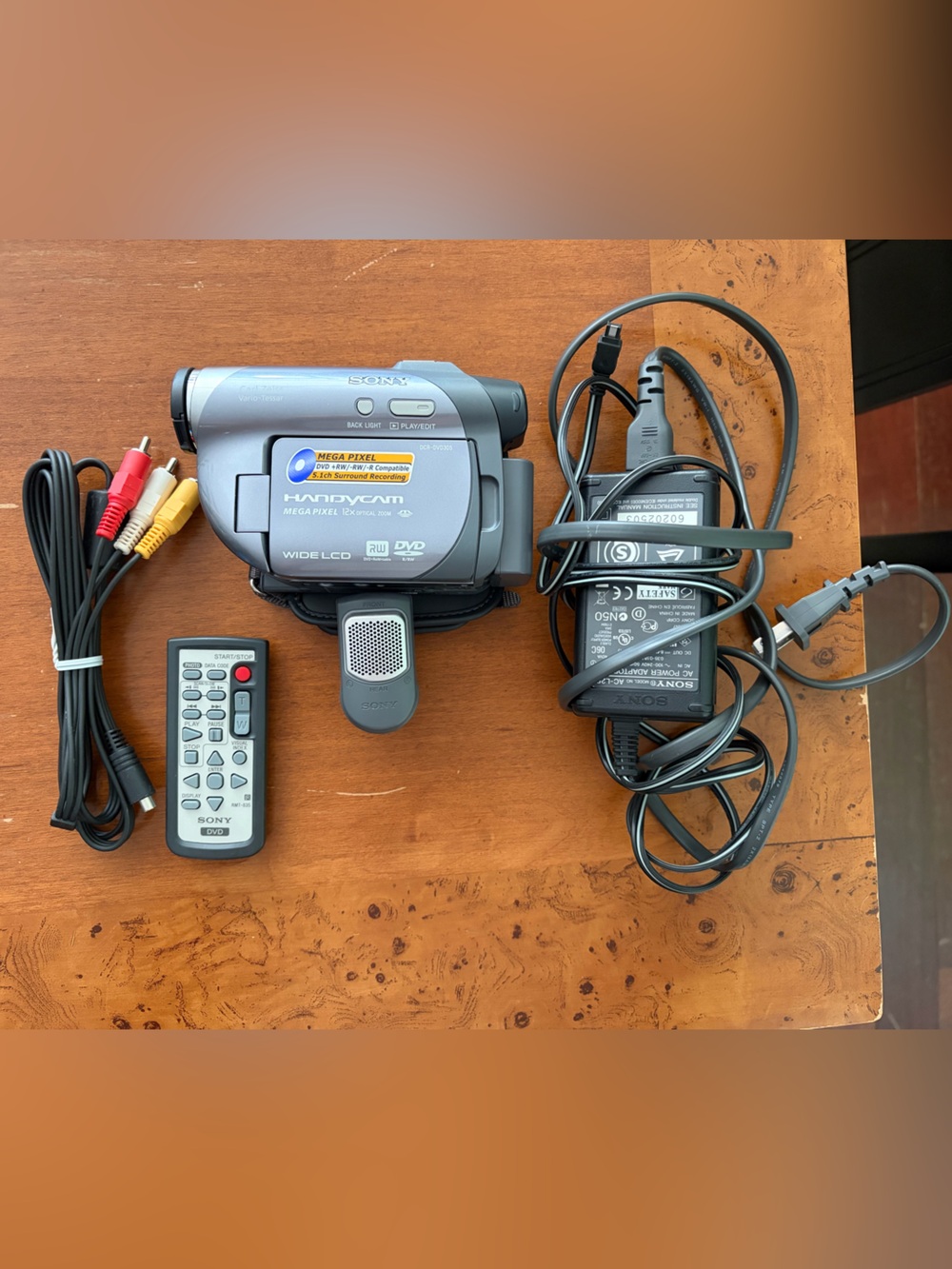 Sony Gray Portable Handycam DVD Camcorder with Remote DCR-DVD305